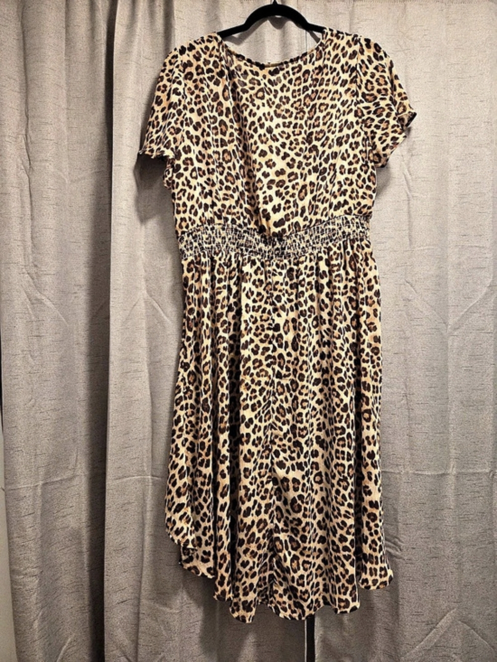 Torrid Chiffon Smocked Waist Extreme High Low Top Size 1X